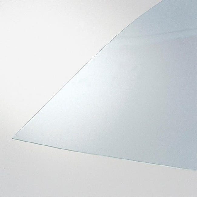 Plaque polystyrène 2.5 mm transparente lisse L.200 x 100 cm