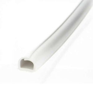 Cache-câble blanc pour moulure, H.1.4 x P.100 cm