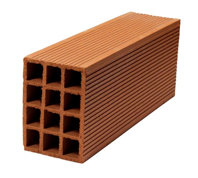 Brique terre cuite NF P.50 x H.15 x Ep.20 cm-TERREAL | Leroy Merlin
