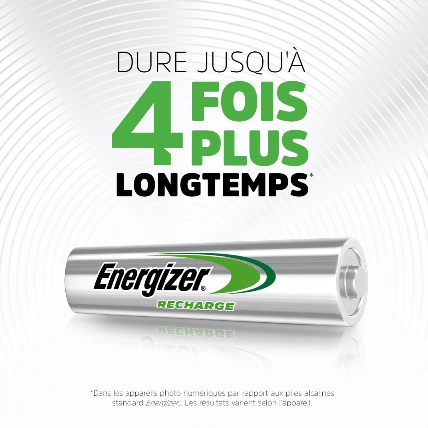 ENERGIZER Lot de 4 Piles LR03/AAA power plus rechargeables 1,2v pas cher 