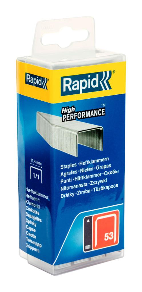 Rapid Standard-agrafe-type 58 mm/6 mm-lot de 5000 61058060050 boîte 