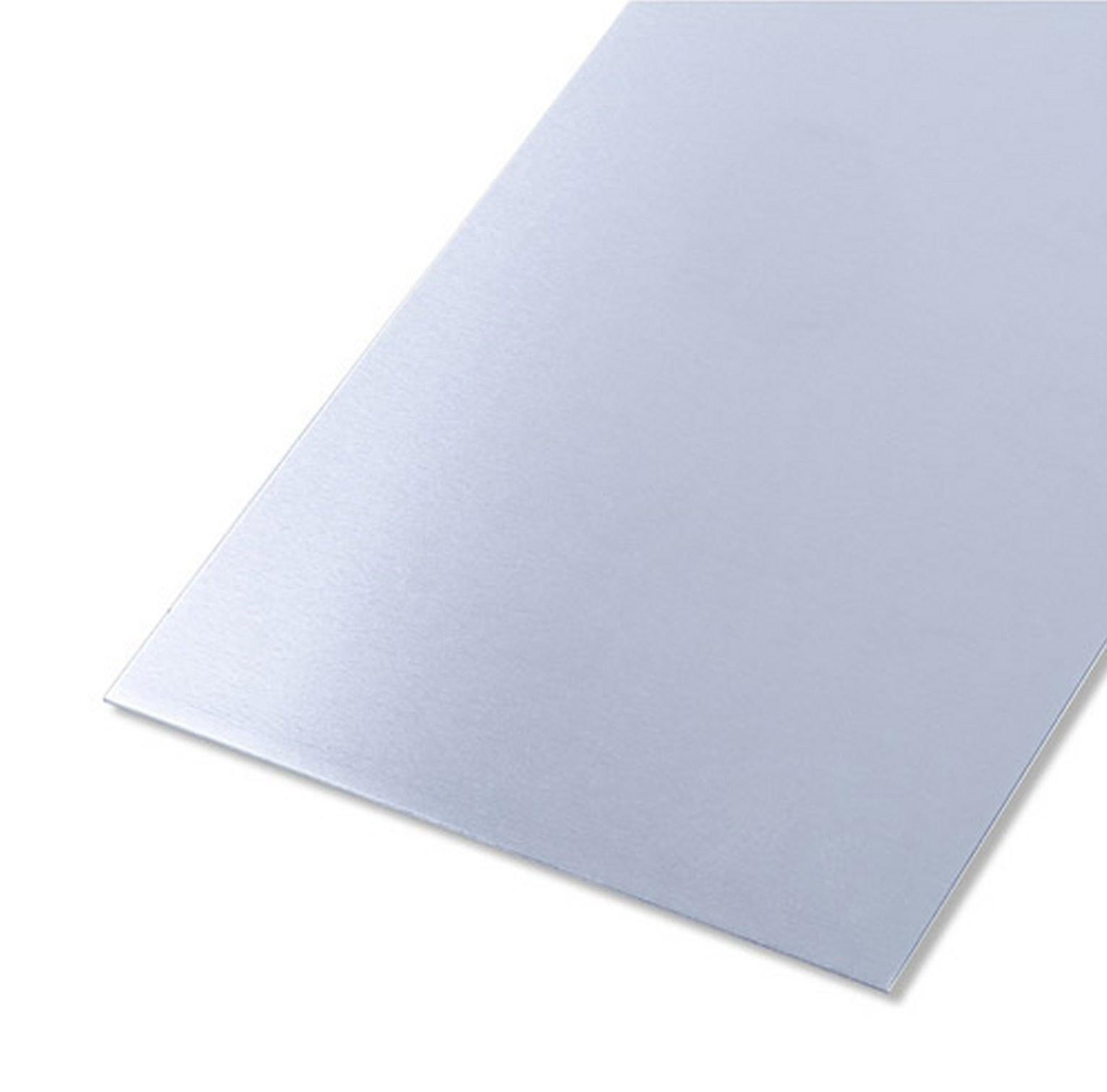 Tôle aluminium lisse brut gris L.1000 x l.600 mm, Ep.0.8 mm