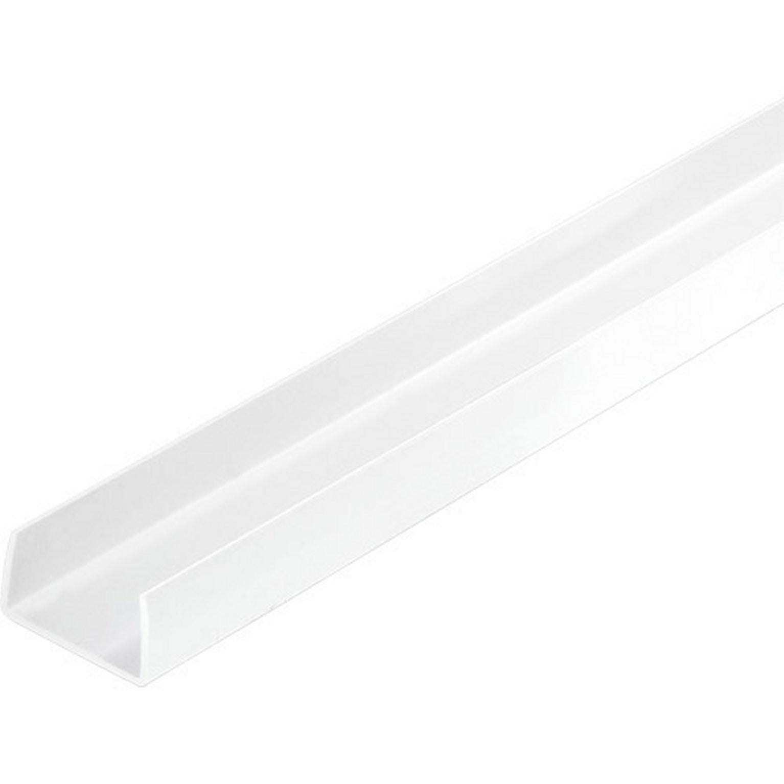 U rectangulaire pvc mat, L.2 m x l.2.1 cm x H.1 cm | Leroy Merlin