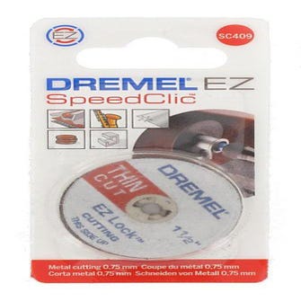 Dremel S541 Lot de 2 Disques Diamètre 38 mm EZ Speedclic pour Meuler les  métaux avec outils rotatifs Dremel : : Bricolage
