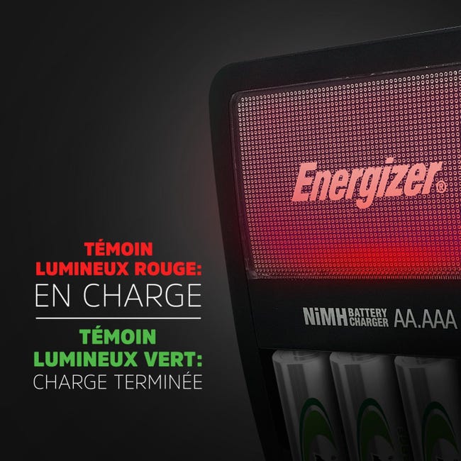 Chargeur intelligent 4 accus - Piles AA et AAA - ENERGIZER