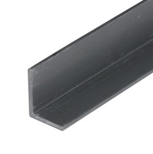 CQFD - Profilé PVC noir cornière égale 20x20mm longueur 2m
