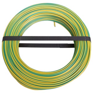 Câbles d'allumage coton vert et jaune