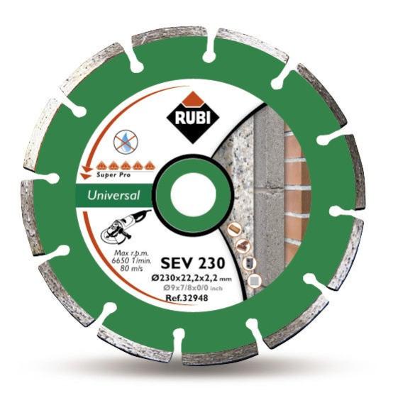 Disque Diamant RUBI CPC 180 PRO - Pour Coupe Grès Porcelaine Jusqu'à 25mm | Professionnel Carrelage