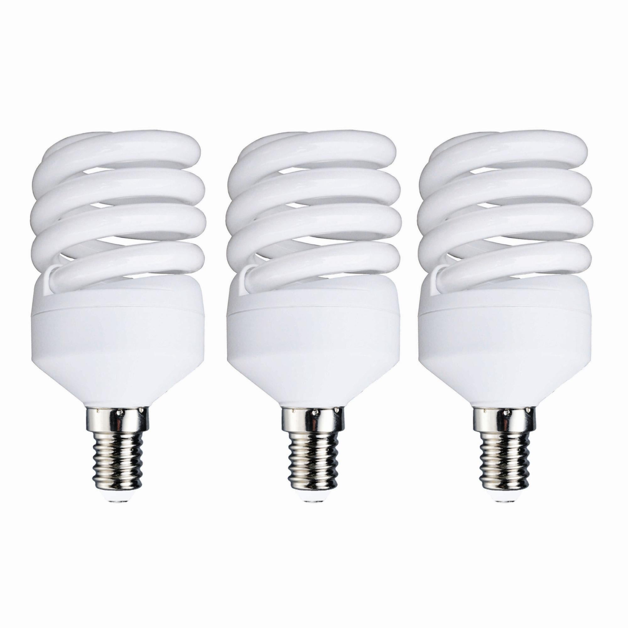 3 ampoules spirales fluorescentes 23W = 1398Lm (équiv 100W) E14 6500K LEXMAN Leroy Merlin