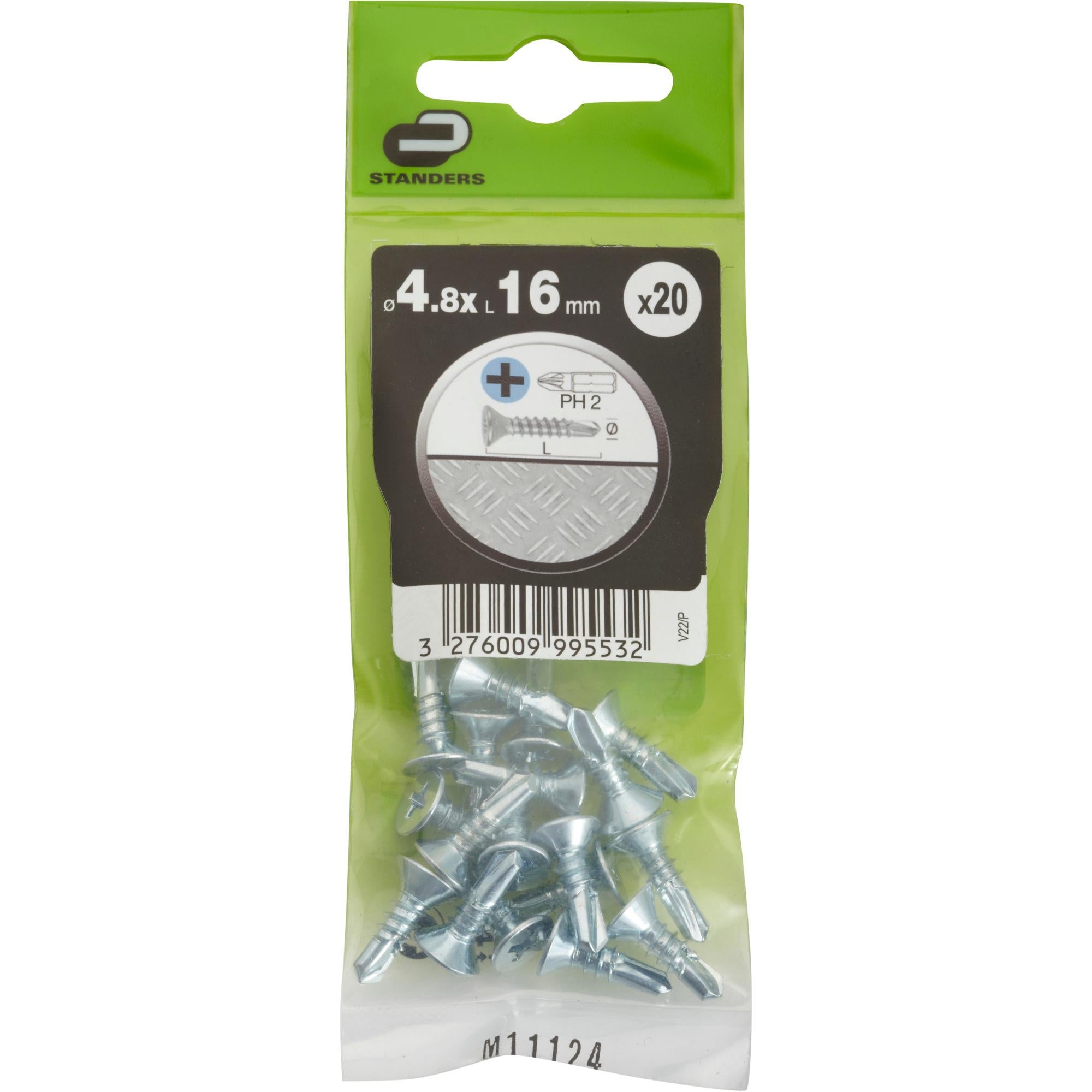Lot de 20 vis d'écartement acier inoxydable 12x40mm pour fixation axe Lot de 20 vis d'écartement acier inoxydable 12x40mm pour fixation axe