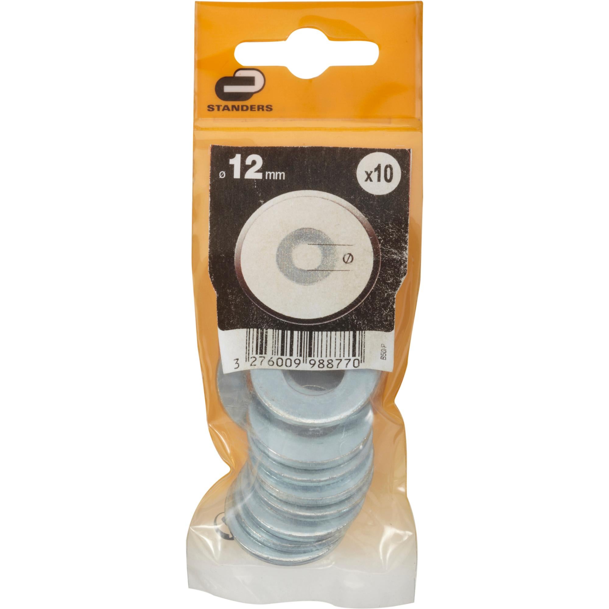 12 rondelles acier zingué STANDERS, 12 mm | Leroy Merlin 12 rondelles acier zingué STANDERS, 12 mm | Leroy Merlin