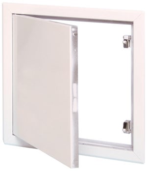 Trappe de visite Porte d'inspection en métal, blanche, 50x50, loquet*