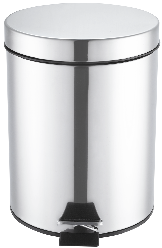 Poubelle de table en inox couvercle à bascule - 1.5l Couleur chrome/inox  Kela