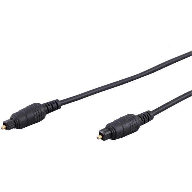 Câble audio fibre optique mâle/mâle 1,2 m