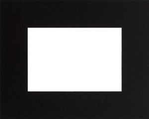 Cadre Photo avec Passe-Partout Noir pour Image 25x35 cm ou 35 x 25 cm  Cadres Blanc Cassé, 3 cm de Largeur, Cadre en Bois