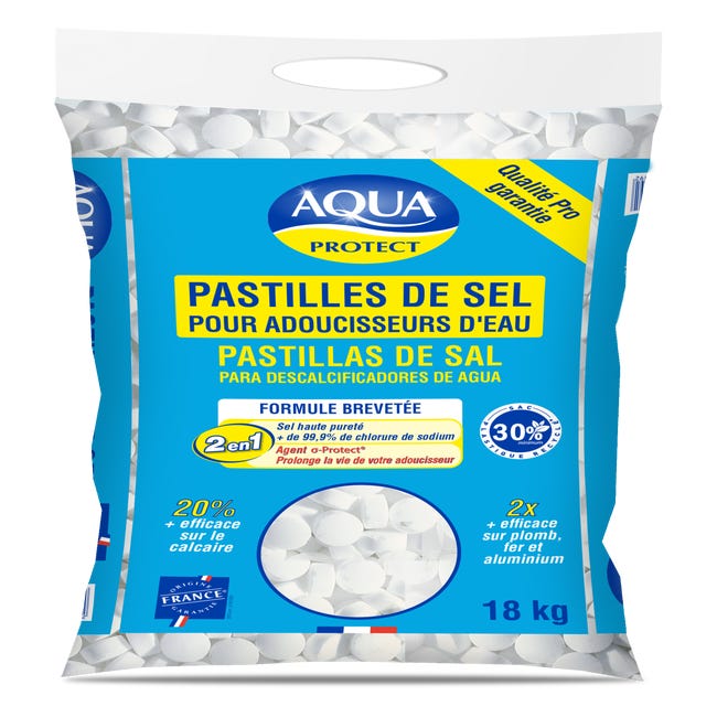 Pastille sel pour adoucisseur AQUA EXCELL - sac de 25kg 