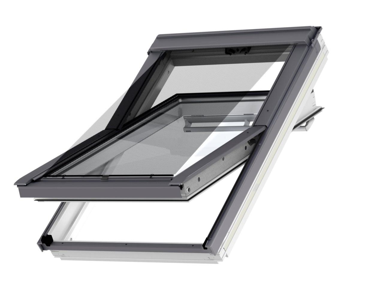 Store fenêtre de toit VELUX pare soleil manuel noir MHL MK00, cadre Noir Leroy Merlin