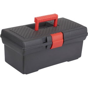 vidaXL Chariot à boîte à outils Noir et rouge Polypropylène