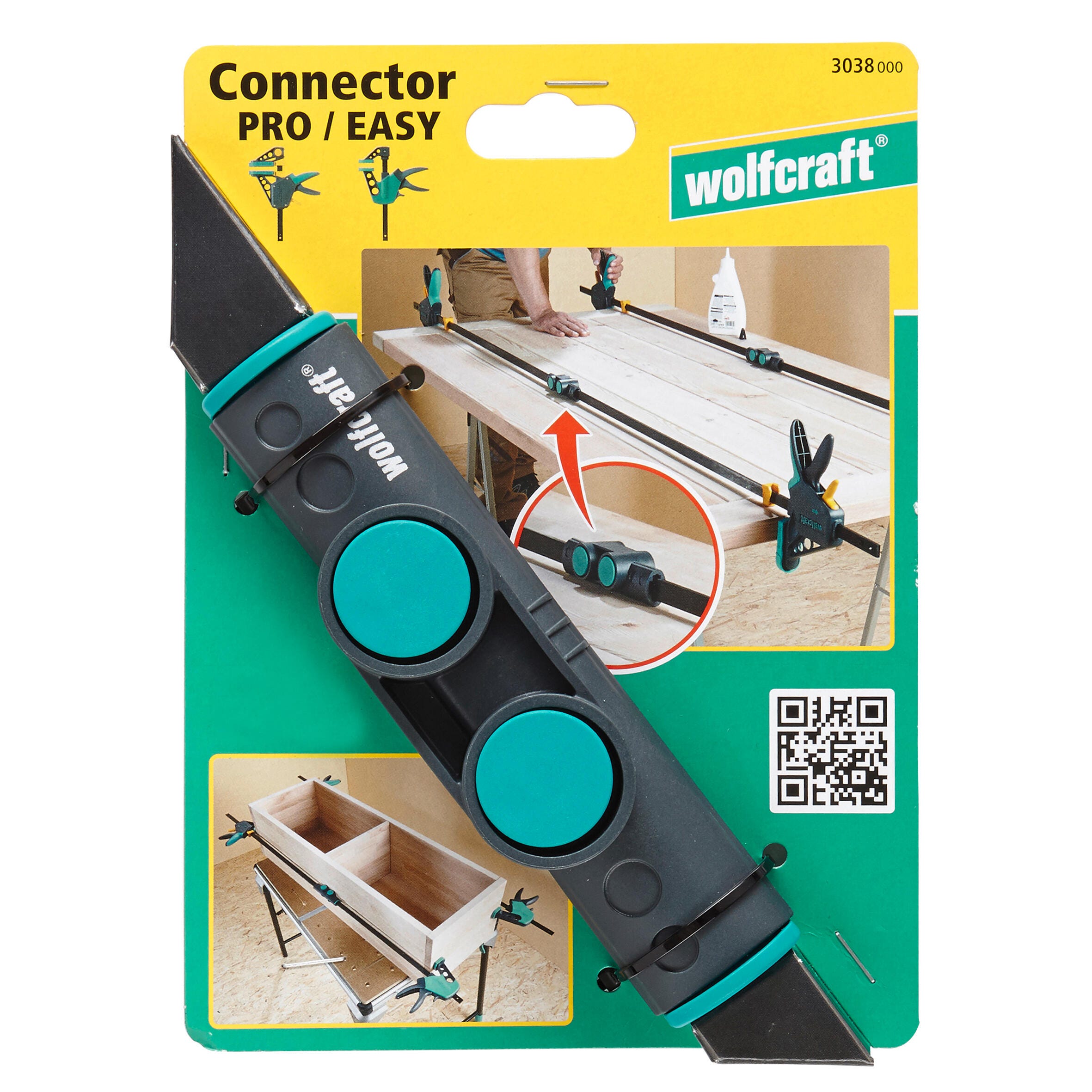 Connecteur serre joint 1 main WOLFCRAFT, 200 mm