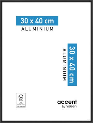 Accent Cadre en aluminium Accent 70x100 cm - or brillant - verre