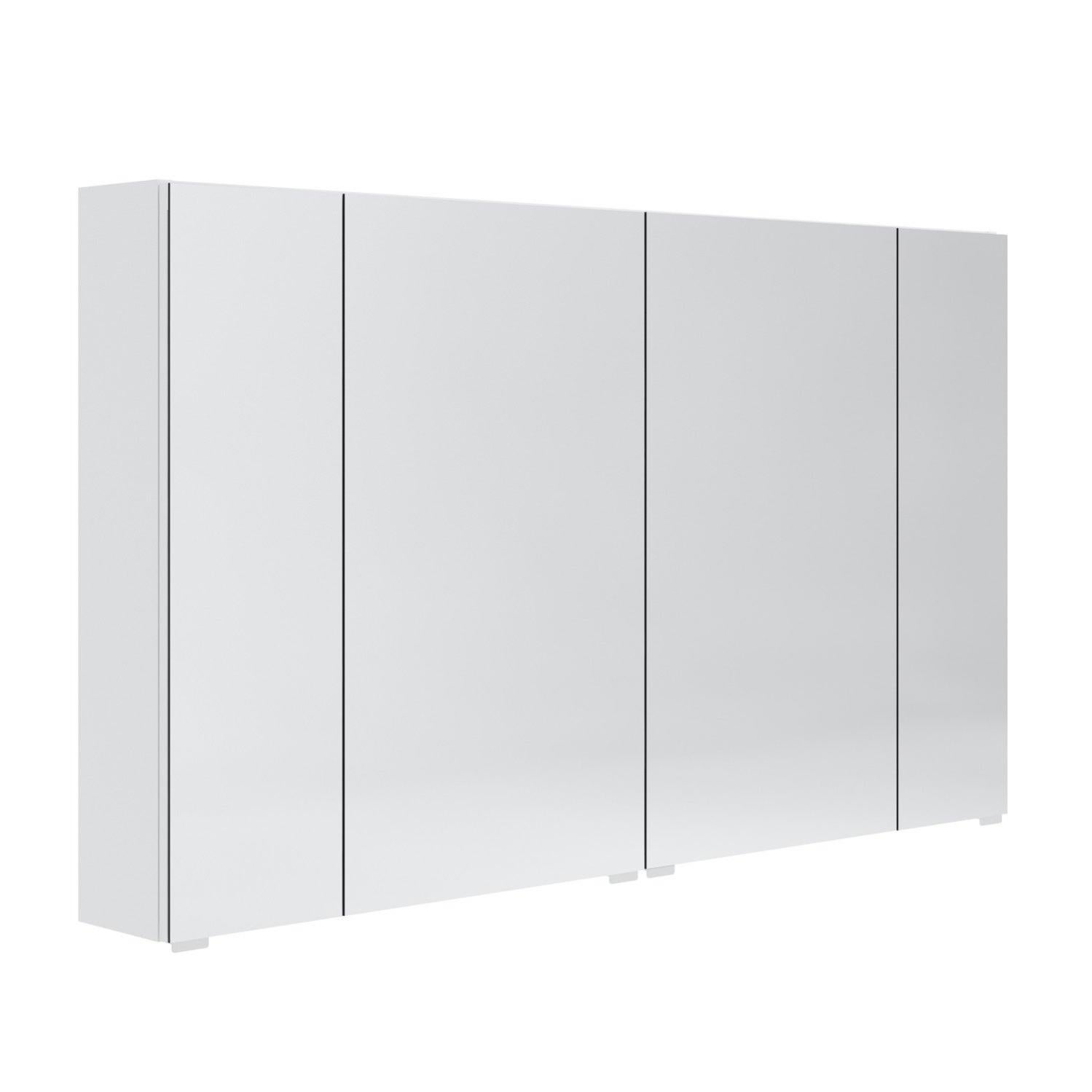 Armoire de toilette l. 120 cm, blanc Opale Leroy Merlin