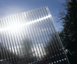 Tôle ondulée transparente Vivak 6,0mm pour maquettes d'architecture