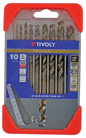 Coffret de 170 forets métaux HSS rectifiés Tivoly