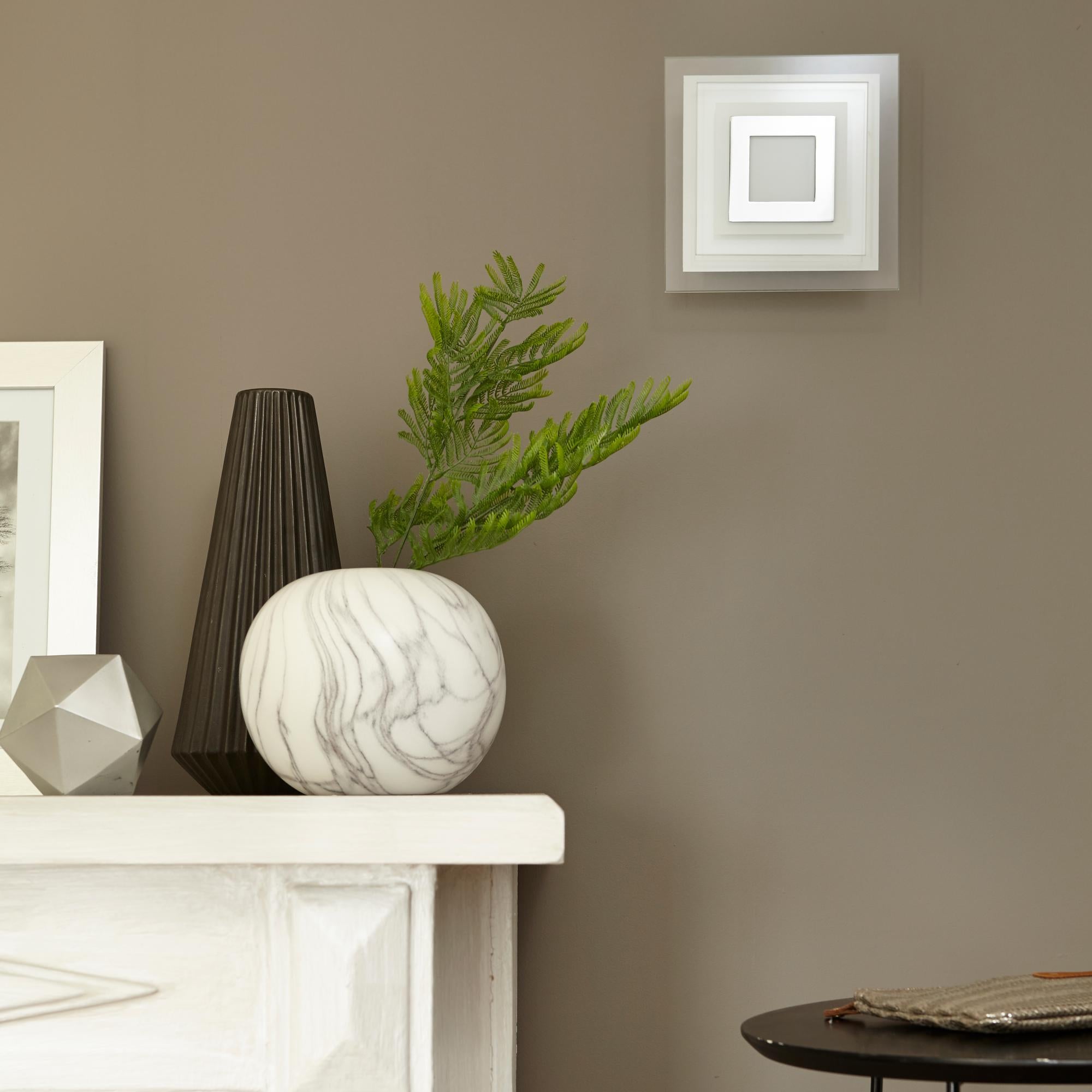 Applique, design led intégrée Cres verre Blanc, 1 INSPIRE Leroy Merlin