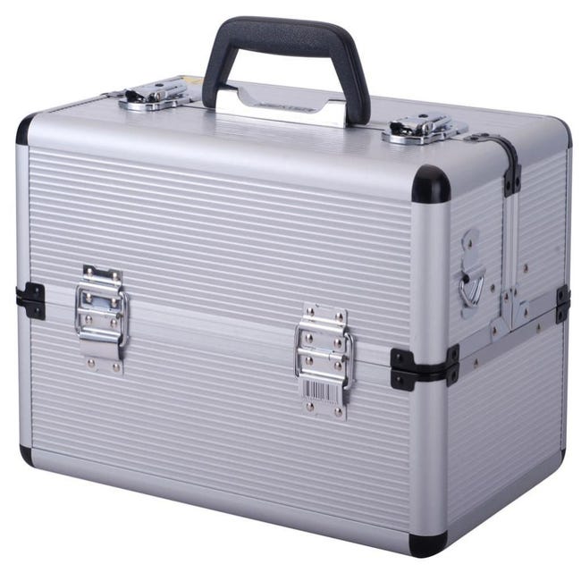 Coffre a outils aluminium boîte caisse de transport valise porte