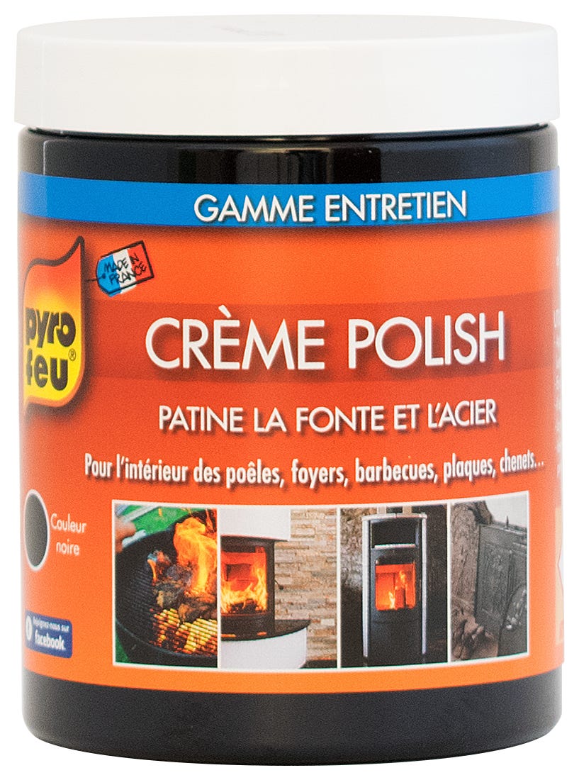 Crème polish noire PYROFEU, Pot de 200 ml