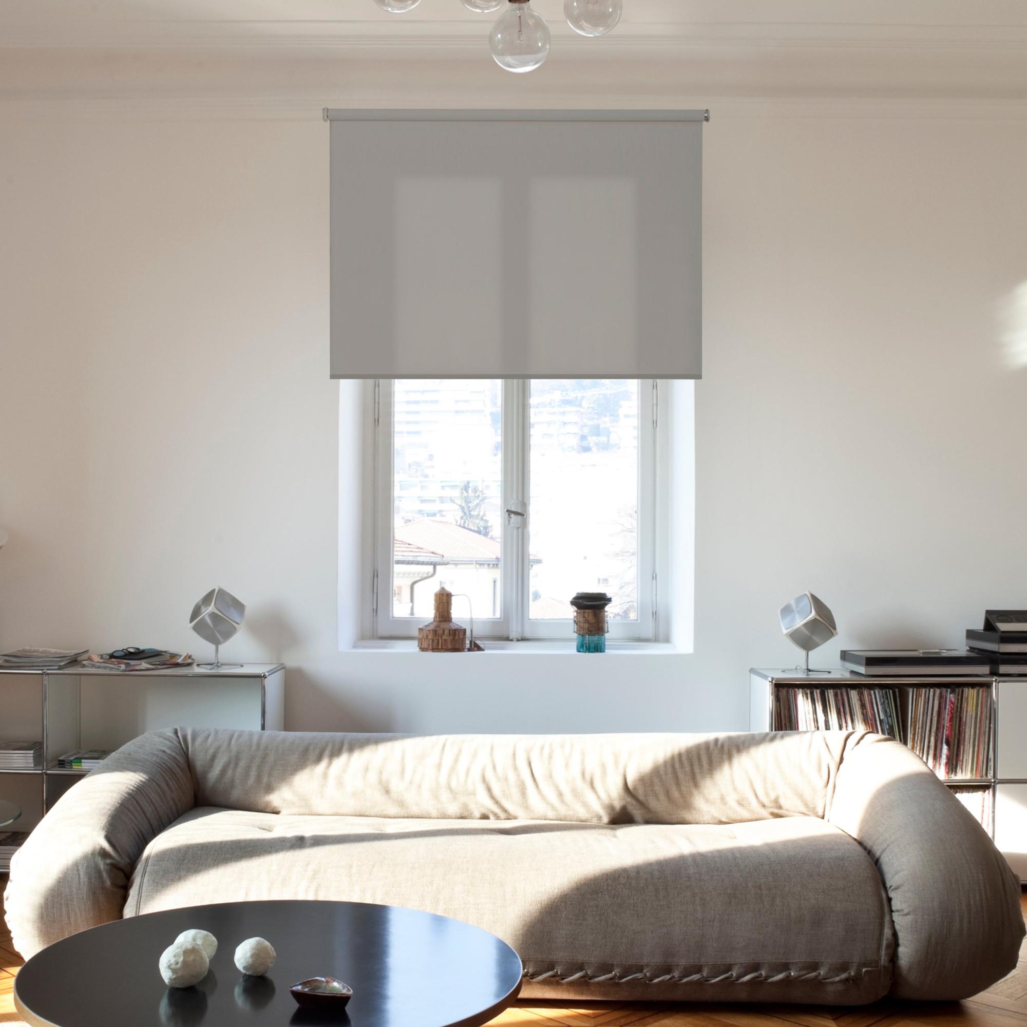 Store enrouleur tamisant Trends gris plomb, l.90 x H.250 cm, VIEWTEX