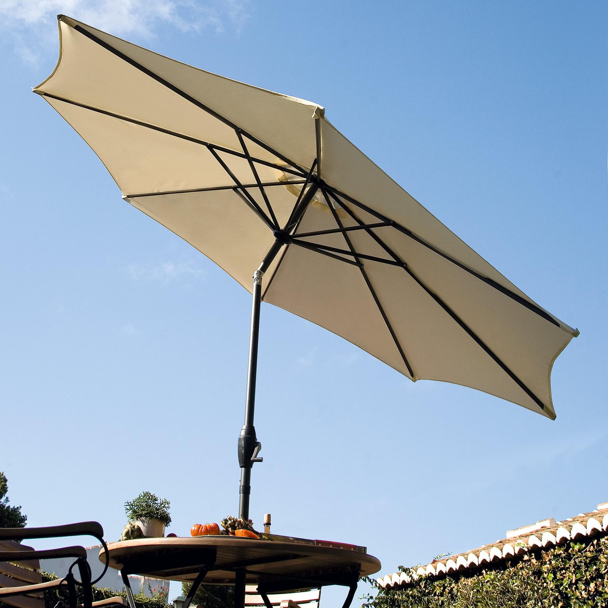 Parasol droit NATERIAL Keos blanc, L.300 x l.300 cm | Leroy Merlin
