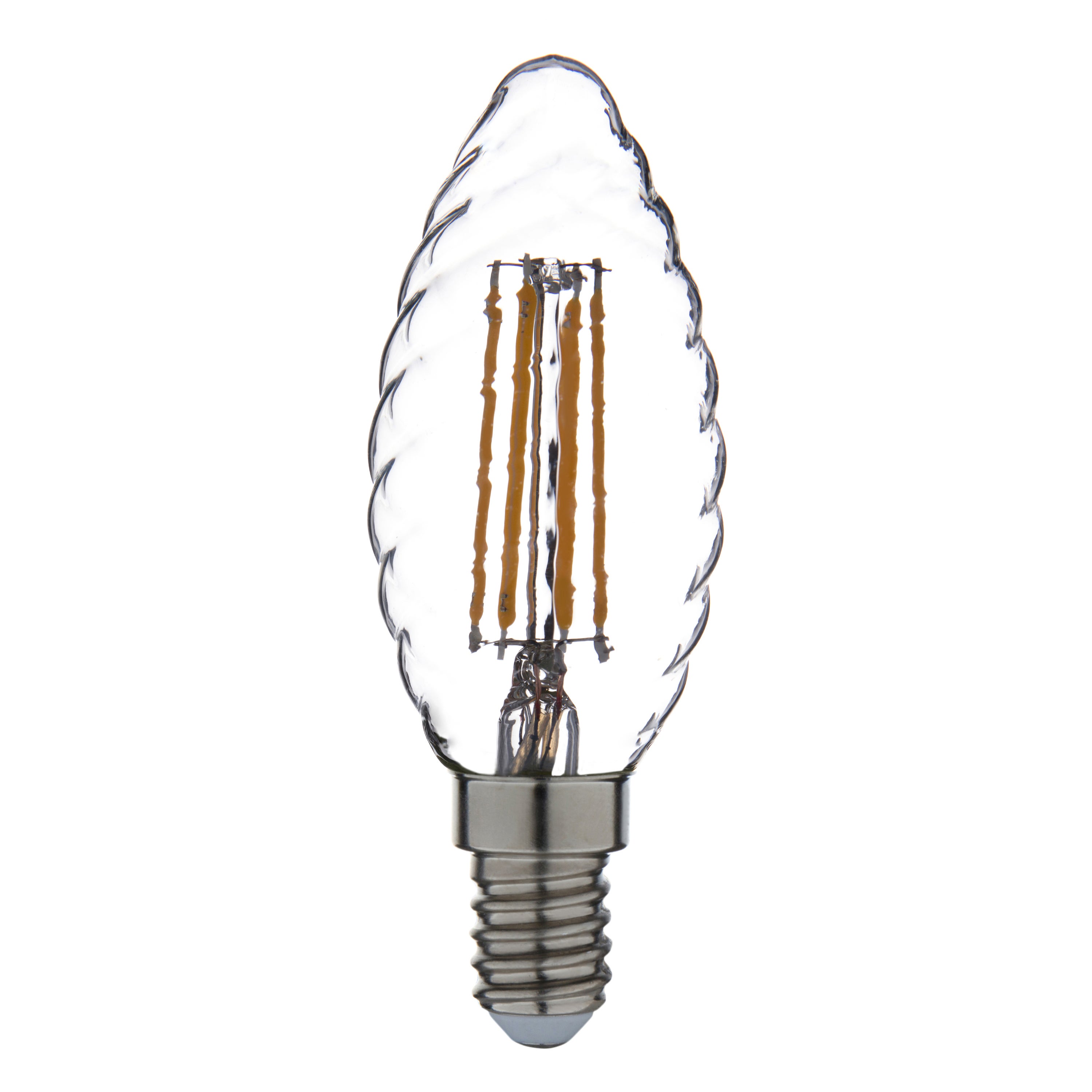 Ampoule Led Filament Flamme Torsad E E Lm W Blanc Chaud