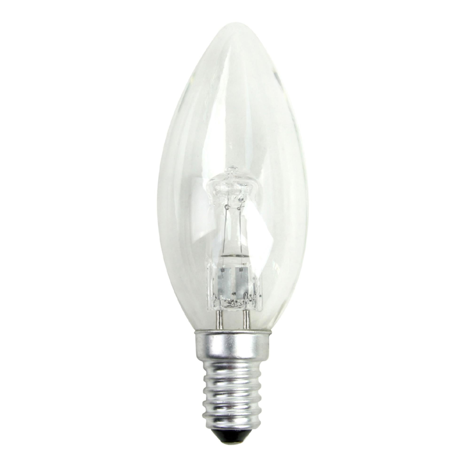 Ampoule flamme halogène 20W = 235Lm (équiv 25W) E14 2700K LEXMAN