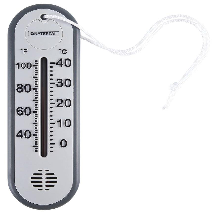 Thermomètre plastique 19 cm - Gamm vert
