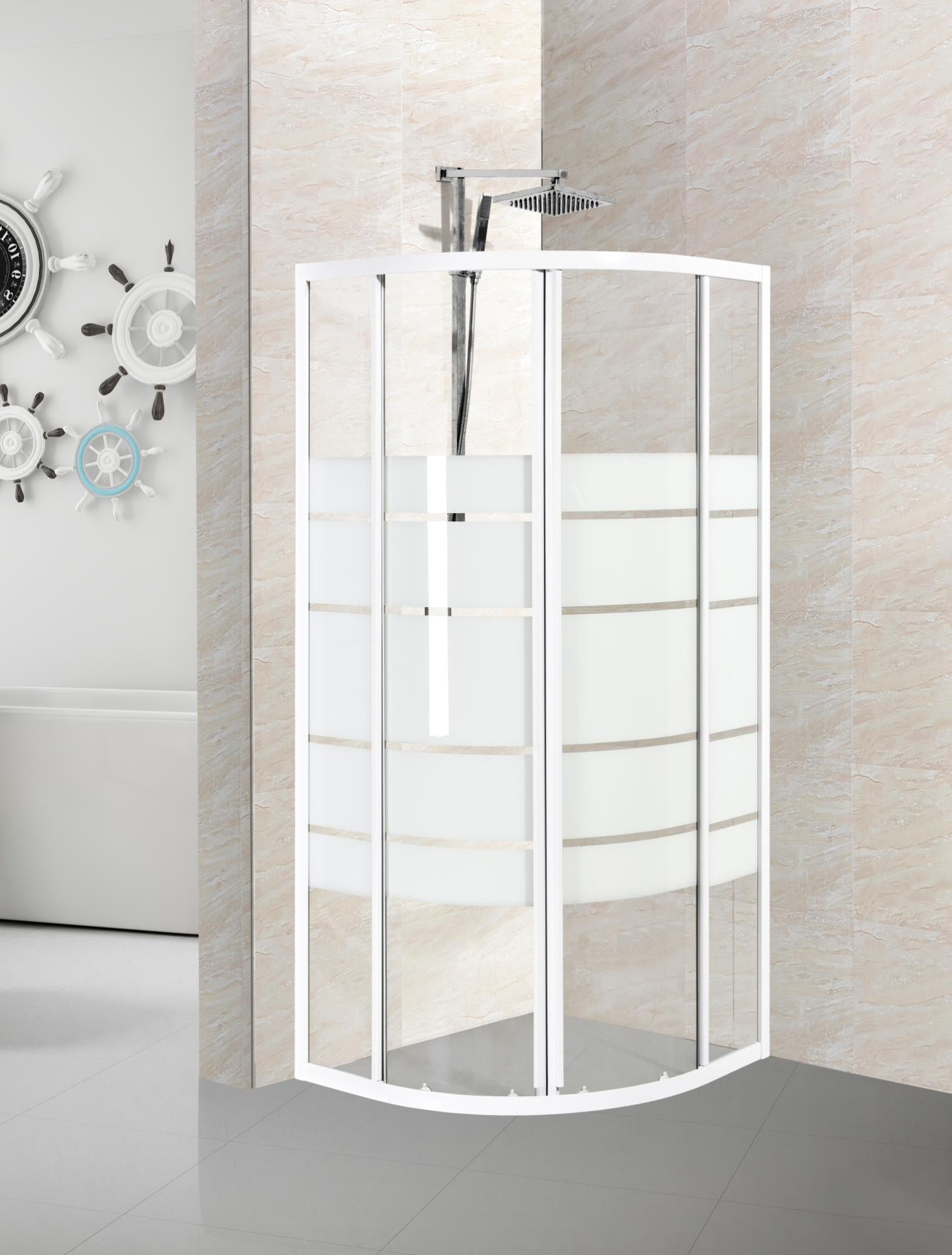 Porte De Douche Angle L Cm X L Cm Verre De S Cu S Ri Nerea Leroy Merlin