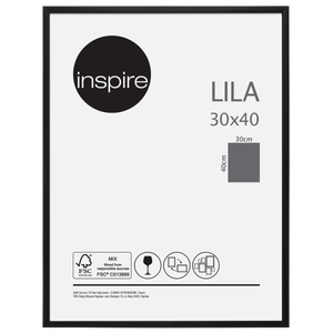 Cadre Lila, H.80 x l.60 cm noir, INSPIRE