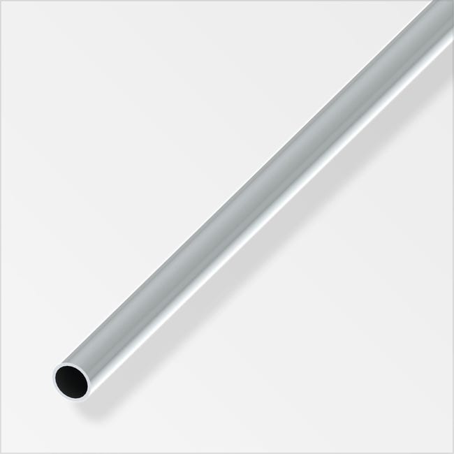 ALBERTS Tube rond en aluminium design inox foncé 8 mm 1 m ALBERTS Tube rond en aluminium design inox foncé 8 mm 1 m