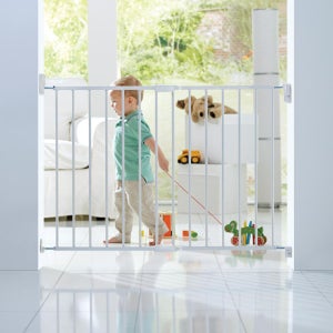 Barrière de sécurité, extensible, escaliers et portes, hxl : env. 56x70-115  cm, pour enfants & chiens, nature - Barrière de sécurité bébé - Achat &  prix