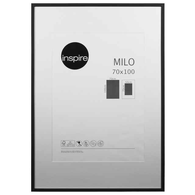 SANNAHED Cadre Noir 25X25 cm : : Maison