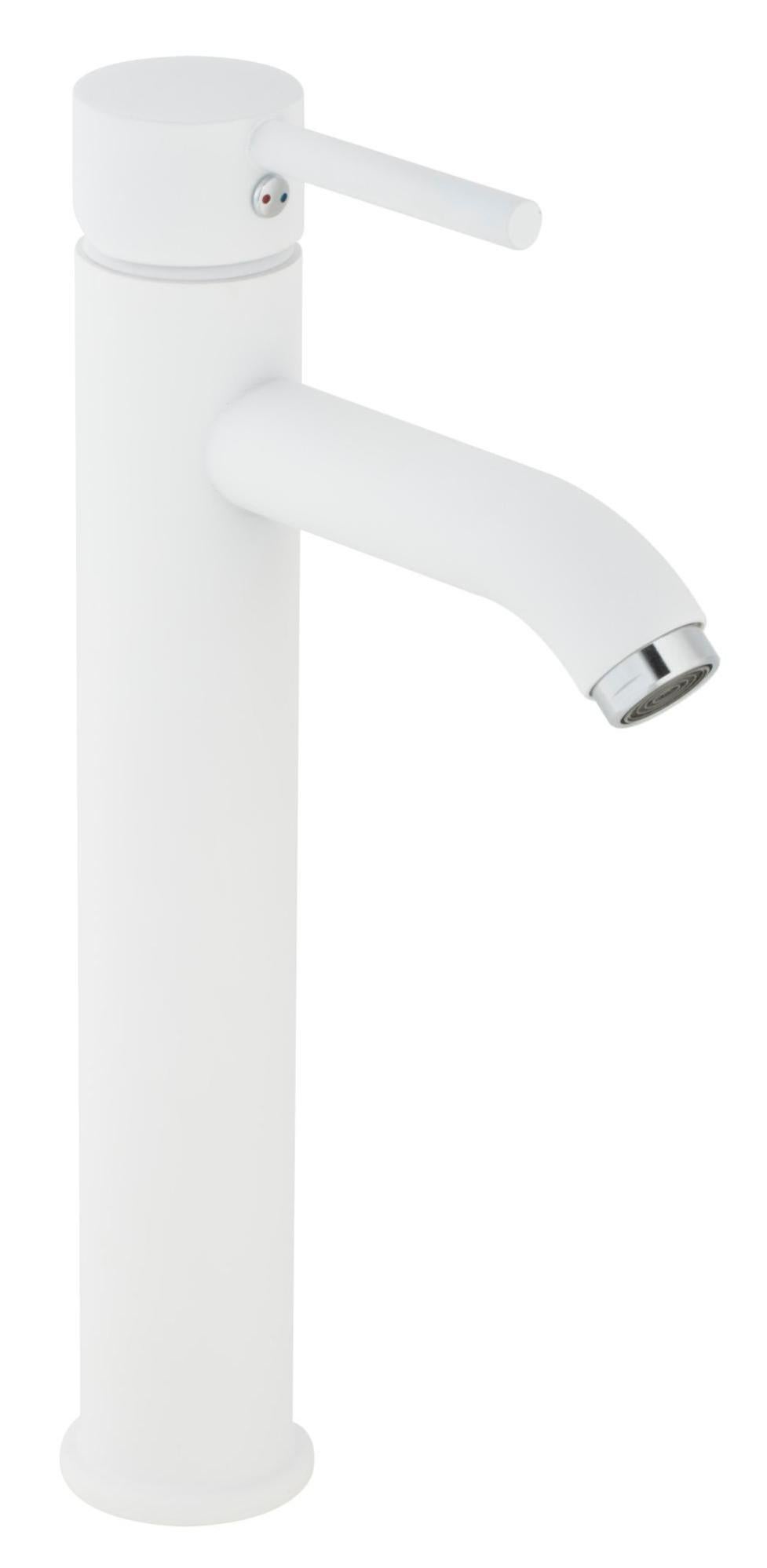Mitigeur de lavabo blanc cuivre pour salle de bains