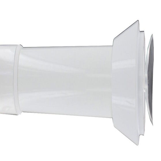 Kit de barres à rideaux Tulis Diam.28 mm blanc 160 à 300 cm
