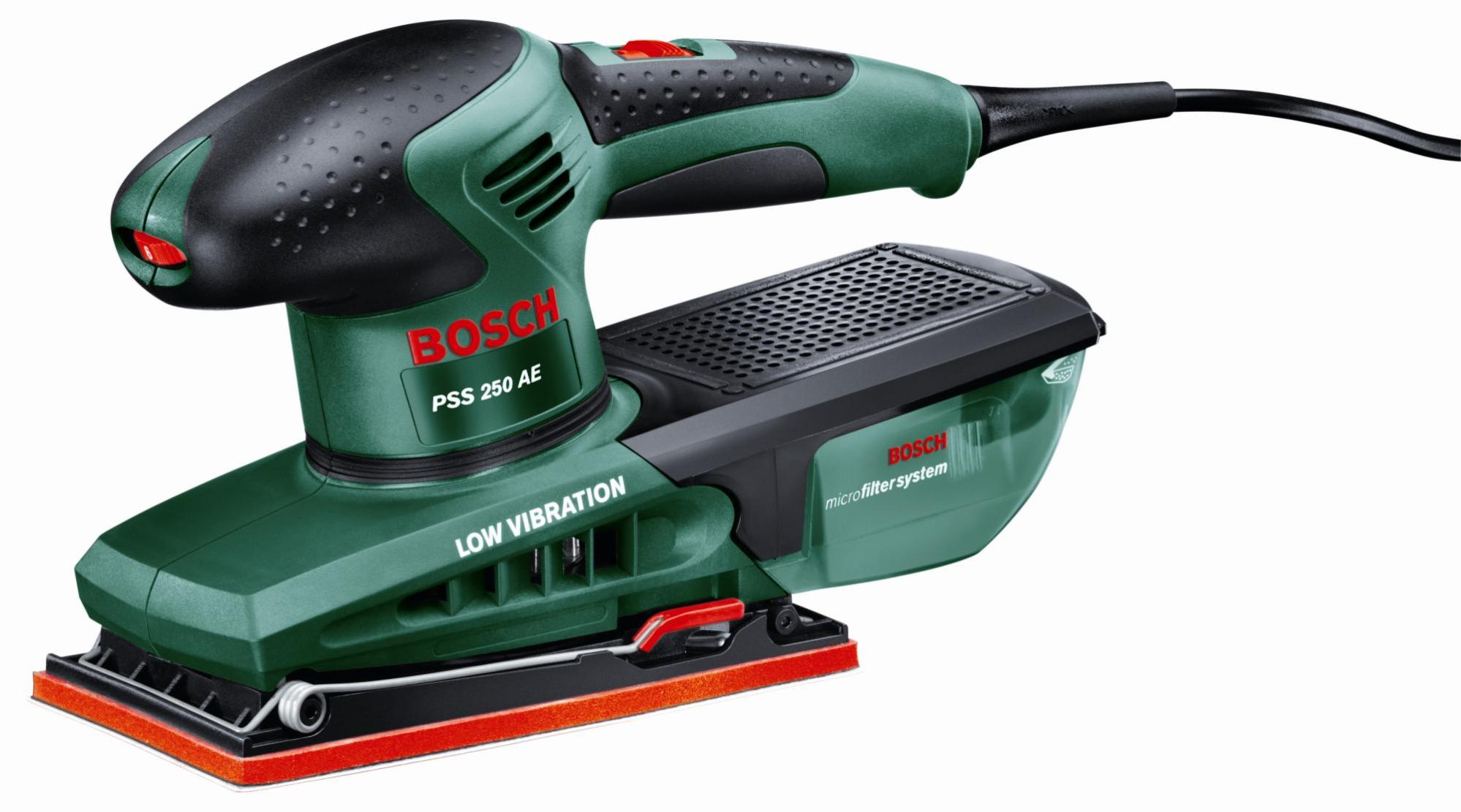 Ponceuse vibrante filaire BOSCH Pss 250ae, 250 W