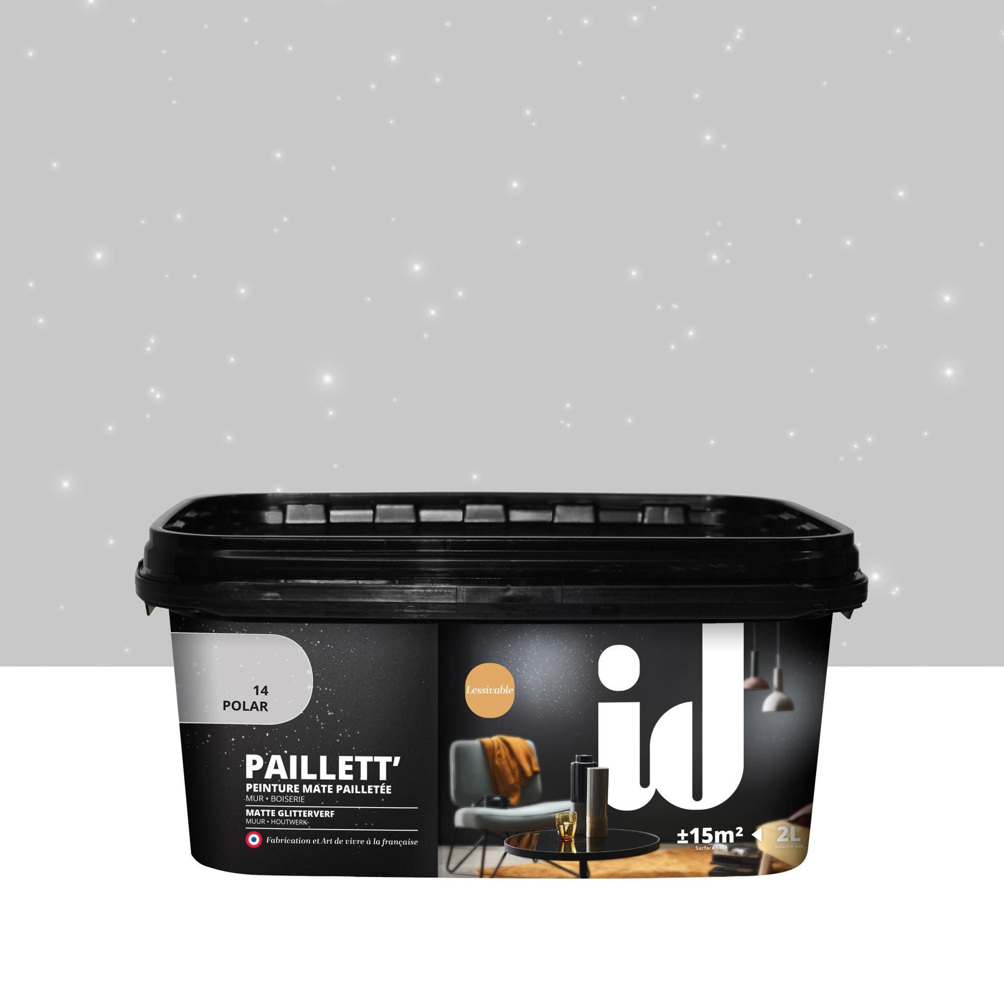 Peinture A Effet Paillett 2 L Id Polar Structure 2 L Leroy Merlin