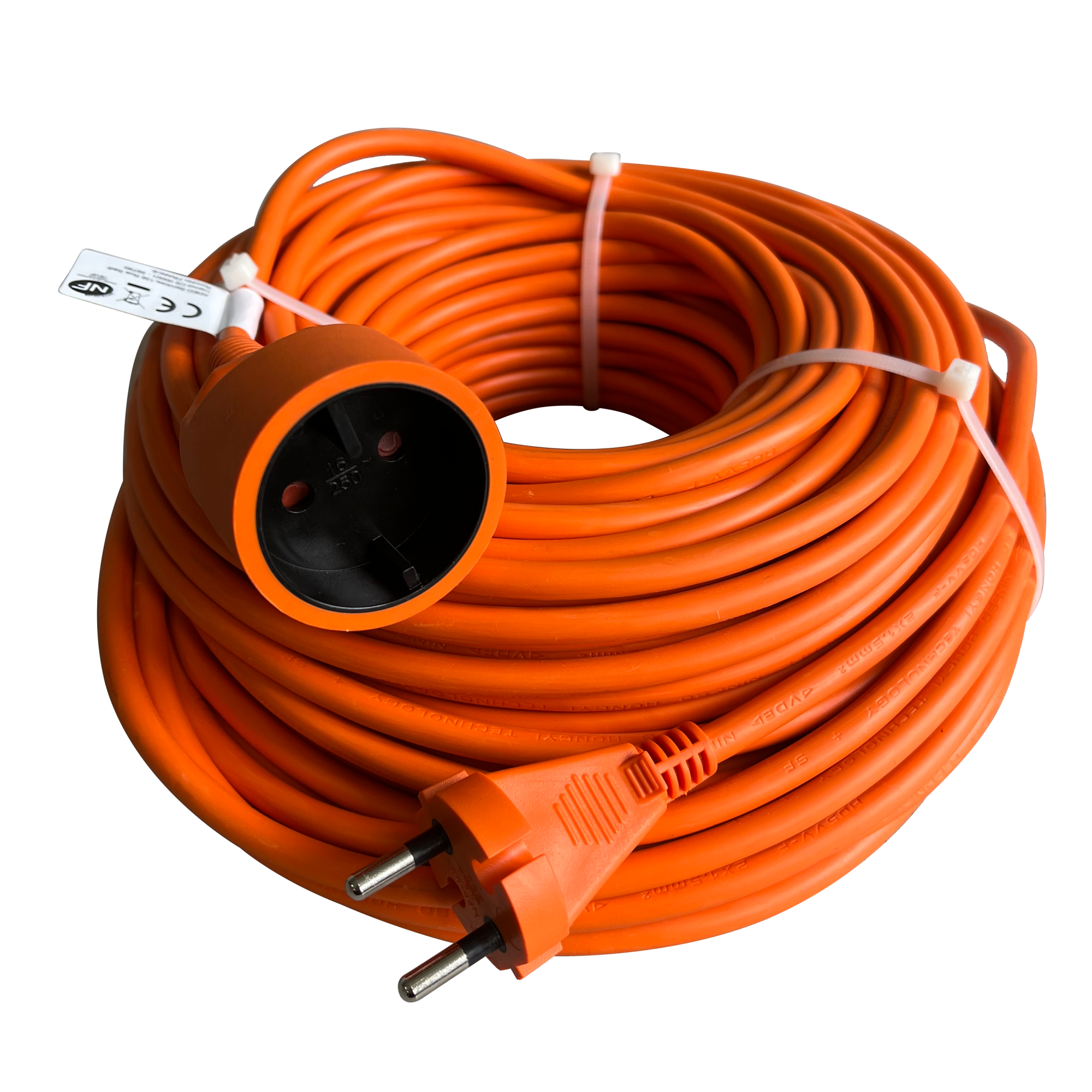 Rallonge électrique H05VV-F 3×2,5 1m séparateur d'orange