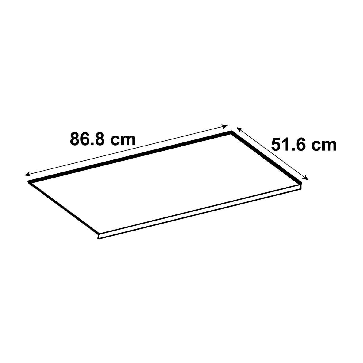 Protection aluminium sous-évier DELINIA l.86.8 x H.1.6 x P.51.6 cm