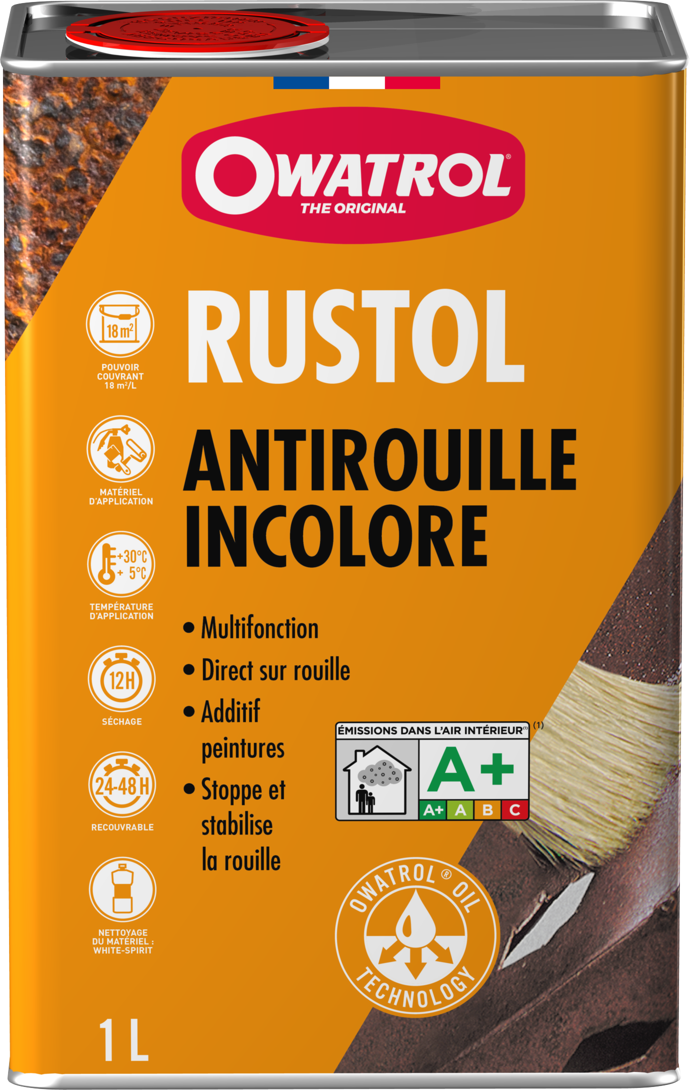 Anti-rouille extérieur incoolore Rustol Owatrol 1L