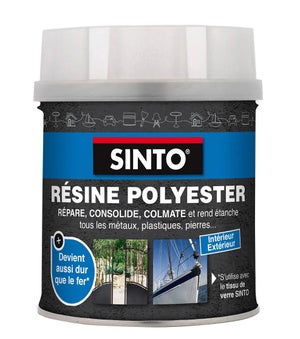 Kit 2 kg Résine polyester ISO + 60 ml catalyseur + 2 M² MAT 300 g/m² +  pipette