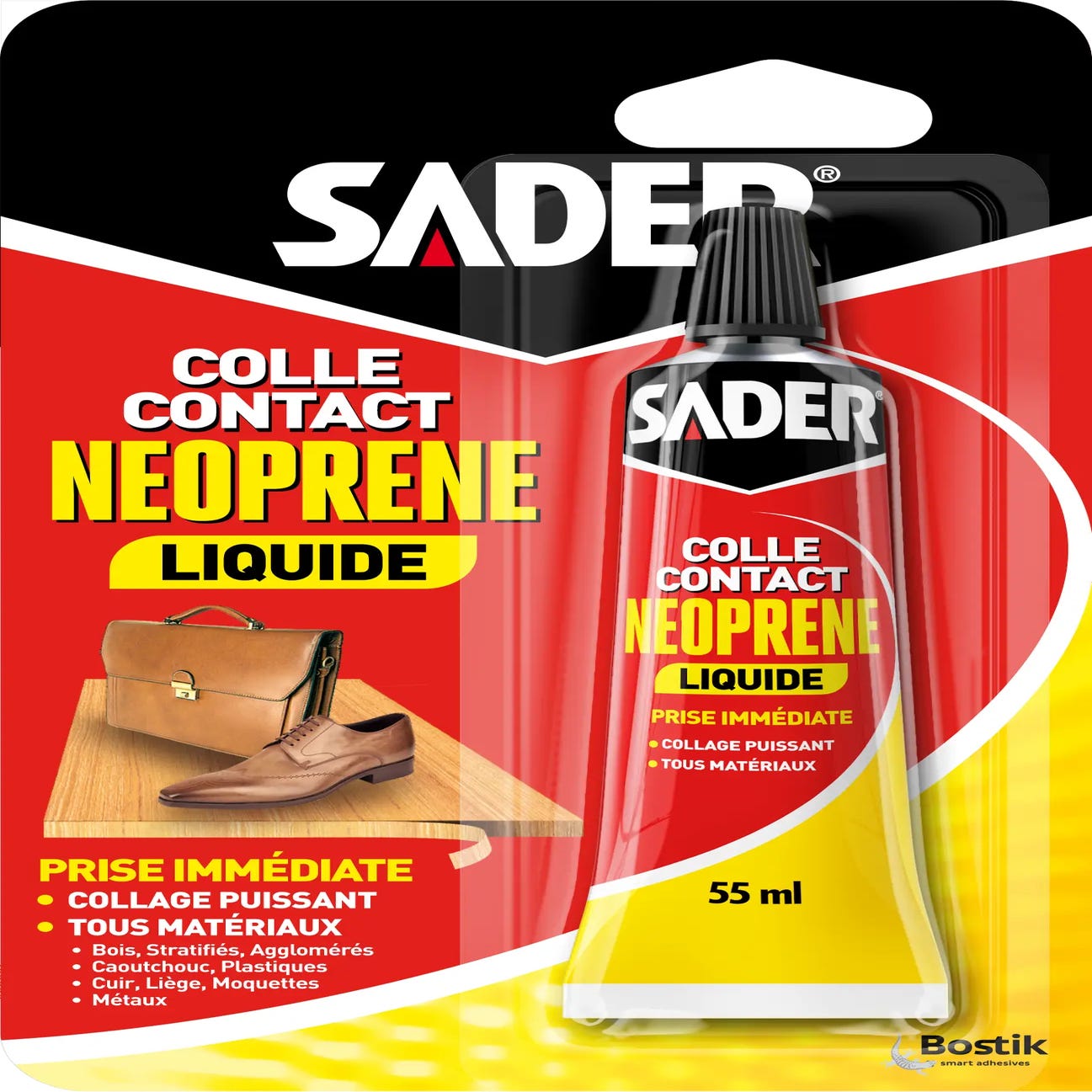 Colle néoprène liquide Multi-usages SADER, 55 ml