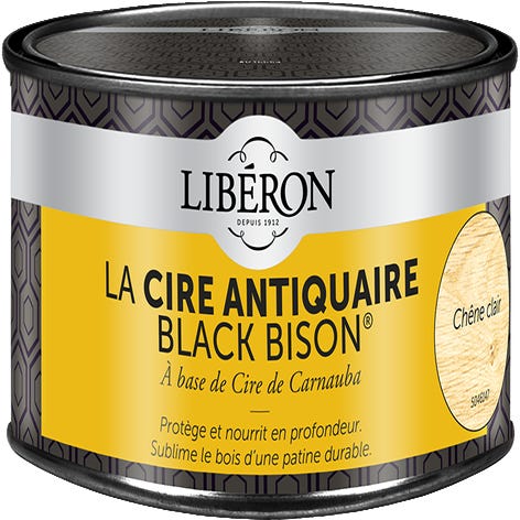 Cire En Pâte Meuble Et Objets Antiquaire Black Bison® Liberon, Chêne Clair  0.5 L à Prix Carrefour